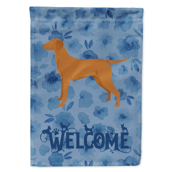 Carolines Treasures CK6272CHF Vizsla Welcome Flag Canvas House Size Large multicolor