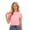 Pink3, variant on Girls Tshirts Summer Tops Short Sleeves Solid Color Tees Casual Crew Neck Basic Tees for Kids Beige 5-6 Years
