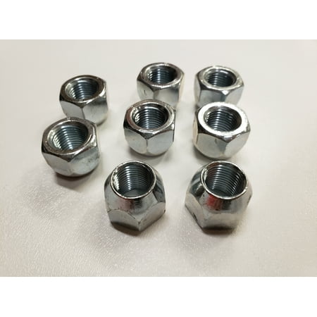 Eight 8 Pack Open Zinc Steel 12 20 Lug Nuts For Trailer Wheel Rim