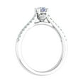 thumbnail image 2 of 0.42 Carat Solitaire Diamond Engagement Ring in 14K White Gold (Ring Size 8), 2 of 6