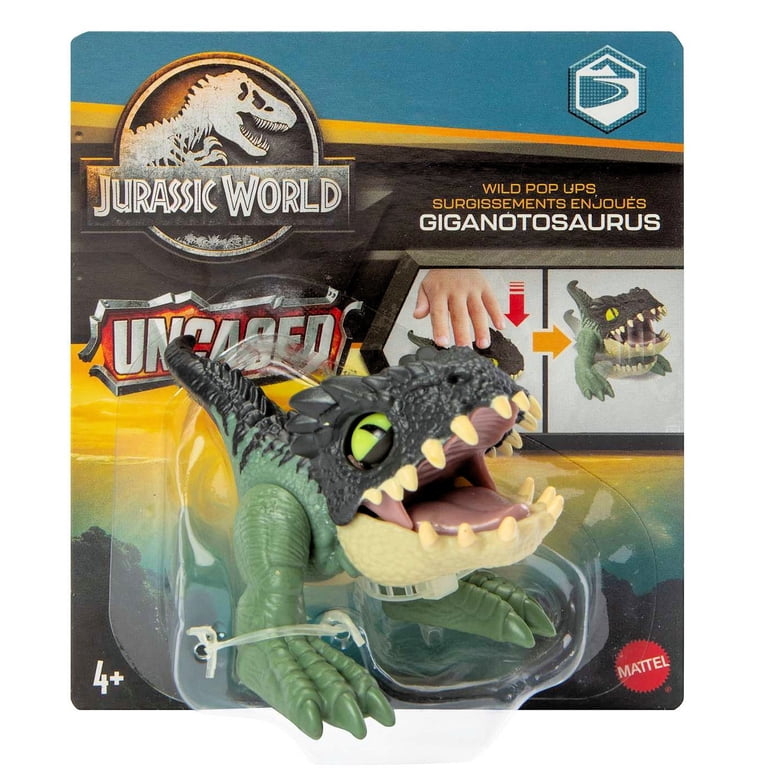 Jurassic World 2023 Wild Pop Ups Uncaged Set of 4 Figures