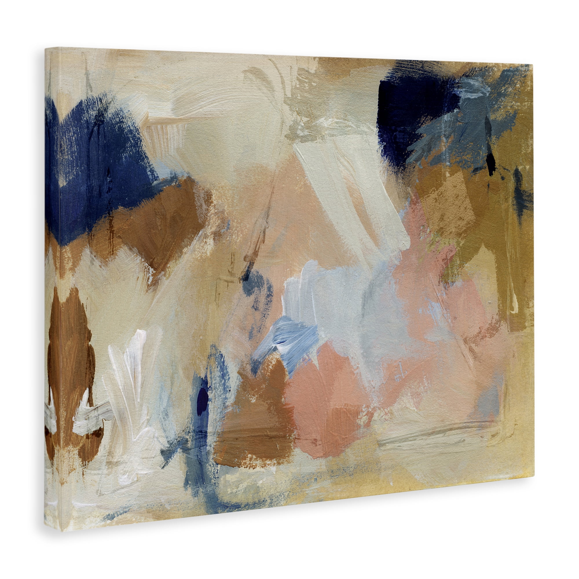 Stupell Industries Chaotic Neutral Paint Abstract Painting Wrapped Canvas Art Print Wall Art, 20 x 16