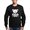 Black, variant on - Batty Bear White - Classic Crew Neck Sweatshirt