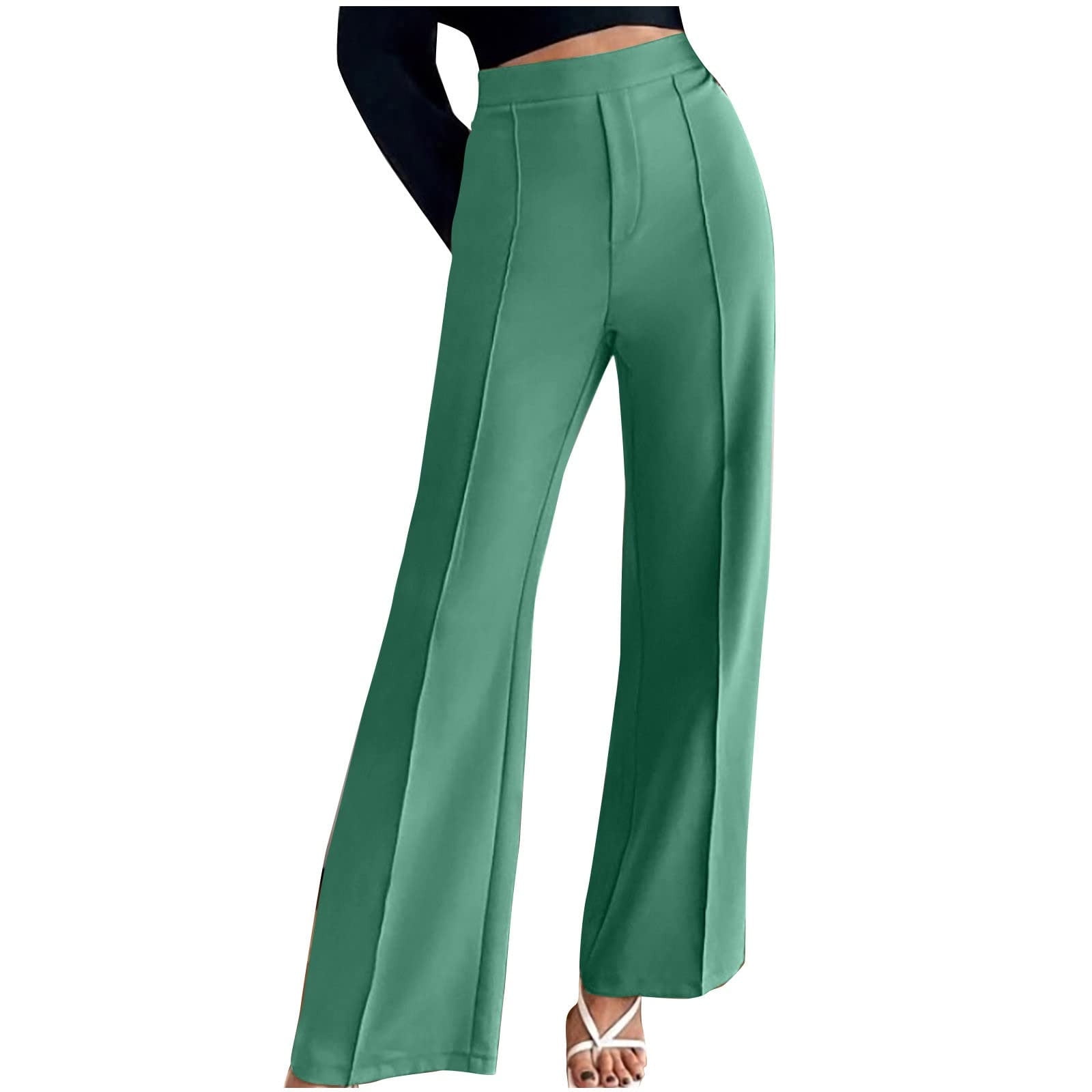 pbnbp Women's High Waist Dress Pants with Pockets Plus Suze Stretch Work  Pants for Women Dress Slacks for Women Work Casual S-4XL Summer Savings