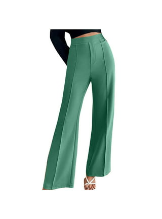 Palazzo Pants for Women - High Waisted Soft High Waisted Bootcut Wide Leg  Flare Pants - Bell Bottoms Leggings