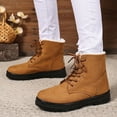 thumbnail image 3 of Winter Snow Boots for Women Anti-Skid Platform Lace up Casual Fuzzy Warm High Top Ankle Booties, 3 of 8