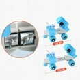 thumbnail image 4 of Blue Children's Adjustable Double Row Four Wheels Skate Shoes Gifts Size 25-32, 4 of 6