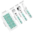 thumbnail image 2 of Balery Lobsters Of Turquoise Waves for Stainless Steel Kids Silverware Set - Child and Toddler Safe Flatware - Children's Knife, Fork And Spoon Set - Metal Kids Cutlery Set, 2 of 8