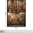 thumbnail image 4 of Personalised Gifts Personalised Blanket, Custom Photo Blanket, Customised Photo Blanket for Adults Kids, Gifts for Mum, Dad, Boyfriend, Girlfriend Fathers/Mothers Day 70" x 80", 4 of 5