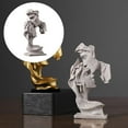 thumbnail image 5 of Couple Kissing Statue Sculpture Resin Figurine Ornament Decor Craft , Gray, 5 of 9
