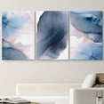 thumbnail image 2 of wall26 Canvas Wall Art Print Set Navy Blue &amp; Pink Watercolor Ink Collage Abstract Shapes Illustrations Modern Art Chic Colorful Multicolor Neon for Living Room, Bedroom, Office - 24"x36&quot, 2 of 5