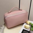 thumbnail image 4 of Bolsa de maquillaje de moda, bolsas de aseo de PU, bolsa de almacenamiento para mujeres y niñas (rosa) Likrtyny Cuidado Belleza, 4 of 8