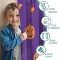 thumbnail image 3 of Blackout Kids Curtains,Purple Halloween Pumpkins Bats and Spiders Childrens Insulated Curtains Set Of 2,Bedroom Essentials,Toddler Room Decor 42"x54", 3 of 5