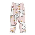 thumbnail image 5 of Disketp Goose Queen Print Women'S Comfy Pajama Pants Casual Drawstring Palazzo Lounge Wide Leg Pants, 5 of 9