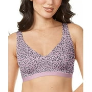 WARNER'S Fragrant Lilac Speckles Cloud 9 Contour Wireless Bra, US Medium, NWOT
