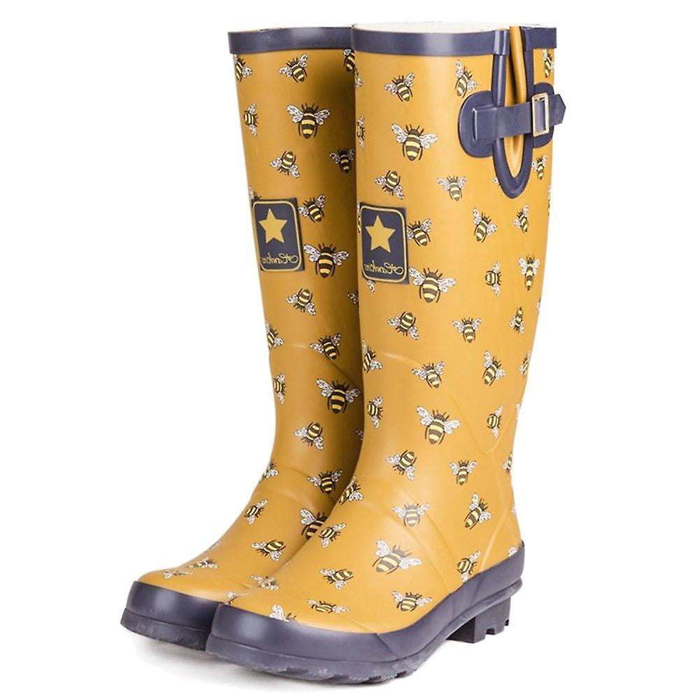 Onlineshoe Funky Flat Wellie Wellington 