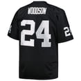 thumbnail image 3 of Men's Mitchell & Ness Charles Woodson Black Las Vegas Raiders Big & Tall 1998 Retired Player Replica Jersey, 3 of 3