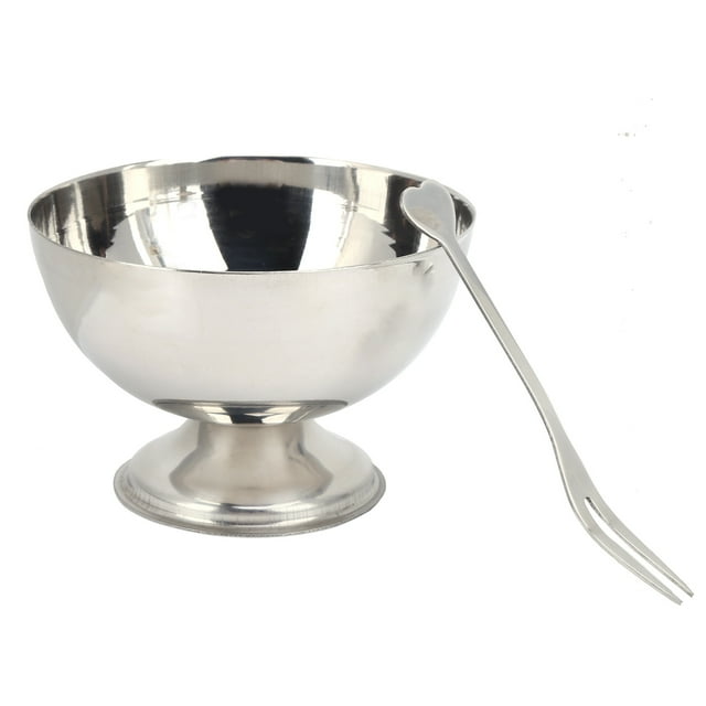 Oubit Bols à Dessert, Bols à Dessert Bol en Métal en Acier Inoxydable Plat à Dessert Design de Pointe