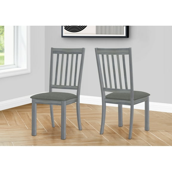 Monarch Specialties Dining Chair Set Of 2, Side, Upholstered, Dining Room, Fabric, 40" H, Indoor