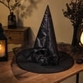 thumbnail image 5 of Rose Witch Hat for Women, Halloween Mesh Witch Hat with Roses, Foldable Costume Accessory for Masquerade, Carnival, Cosplay, Party Dress Up and Holiday Decoration, 5 of 7