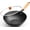 High Pure Iron Wok, variant on 11" Round Bottom Carbon Steel Wok, Traditional Chinese Stir Fry Pan for Gas Stove & Wok Ring, Round-Bottom Induction Wok Burner Compatible, Uncoated Small Wok Pan