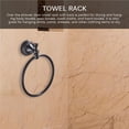 thumbnail image 4 of Colgador De Toallas Retro De Cobre Perforado Barra De Toalla Multifuncional Montada En La Pared Toalla De Baño Anillo De Toalla Retro De Cobre Colgante De Pared Toallero Grueso Perforado Speravity HA020123-00, 4 of 7
