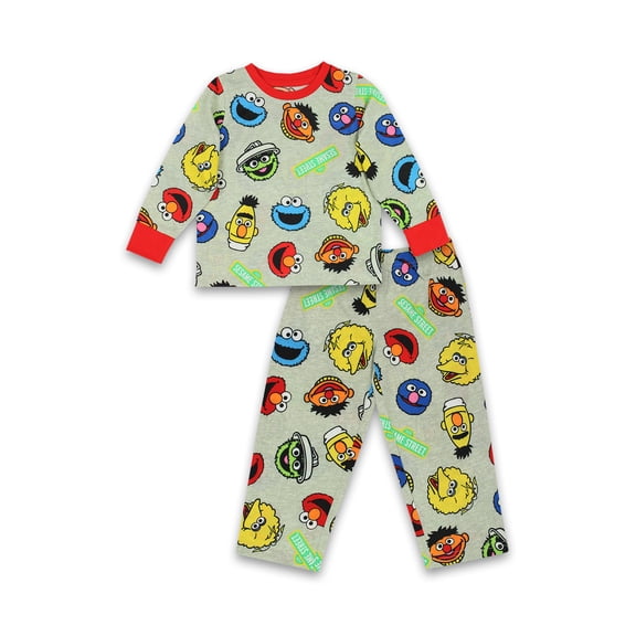 Sesame Street Elmo Toddler Unisex Long Sleeve 2-Piece Pajamas Set TS21087SS