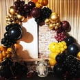 thumbnail image 3 of Kit de guirnaldas con globos HILAVO, negro, borgoña y dorado para fiesta, 3 of 7