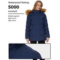 thumbnail image 6 of WenVen Women's Winter Coat Insulated Puffer Jacket Warm Snow Parka with Windproof Hood Navy 2XL, 6 of 13