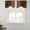 Brown, variant on Yellow Beige Striped Tie Up Valance Curtains for Windows, Kitchen Curtains Window Treatments, Modern Farmhouse Retro Lines Short Window Shades Valances for Bedroom Bathroom Cafe 42"x18"