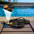 thumbnail image 4 of POLERO Shower Flip Flops Women Poppy Flower Bee Sturdy and Cozy Toe Strap Non Slip Womens Sandals Comfortable, 4 of 7