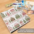 thumbnail image 4 of FORMRS 3 Ring Photo Album 4"x6" Self Adhesive Large Capacity PU Leather Cover, Red Christmas House, 4 of 8