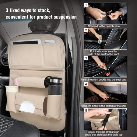 Car Seat Back Protector Kick Mats, How To Install Car Seat Organizer
