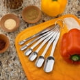 thumbnail image 2 of A Set Measuring Dry And Liquid Stainless Steel Measuring Spoon 6Pcs, 2 of 9