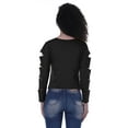 thumbnail image 2 of Moomaya Womens Plain Cut Out Sleeves Top Round Neck Casual Sexy Tee Tops, XS-XL, 2 of 7