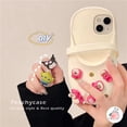 thumbnail image 3 of Creative DIY Crocs Slipper Cartoon Strawberry Bear Funda Para Teléfono iPhone 14 13 12 Pro Max 11 14Pro Silicona A Prueba De Golpes Cubierta Trasera Suave Resistente Los Protectora, 3 of 4