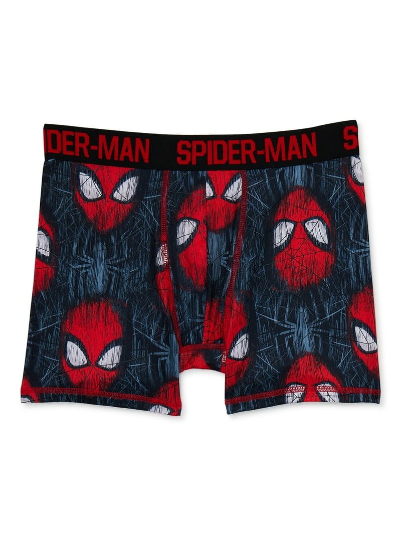 下着・アンダーウェア M Hanes Spider Man Boxer Briefs Black s-l400.jpg