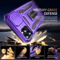 thumbnail image 3 of for iPhone 11 Pro Case with Screen Protector,Sliding Camera Cover,-Grade Cover with  Stand Phone Case 5.8" Purple, 3 of 12