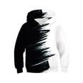 thumbnail image 4 of ZHOGXU Boys Patchwork Gradient Hooded Sweatshirt Long Sleeve Pullover Hoodie With Pocket For Kids Cool Loose Fit Everyday Wear,Black2,6-7 Years, 4 of 5
