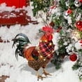 thumbnail image 7 of Chicken Insert Lifelike Chicks Wearing Christmas Hats Colorful Decorative Farm Animals For Outdoor Decoration, 7 of 7