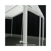 King Canopy 18 x 27 White Drawstring Carport Canopy Cover