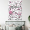 thumbnail image 3 of Teen Girls Decor Wall Hanging Tapestry, Fairy Tale Princess Tiara Crown Notebook Doodle Design Sketch Illustration, Bedroom Living Room Dorm Accessories, 60 X 80 Inches, by Ambesonne, 3 of 5
