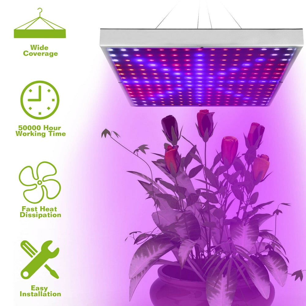 LED Grow Light 1500W Plant Lights, Red Blue White Panel