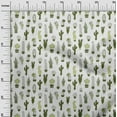 thumbnail image 3 of oneOone Rayon Forest Green Fabric Cactus Sewing Craft Projects Fabric Prints By Yard 56 Inch Wide, 3 of 5
