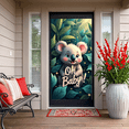thumbnail image 5 of LUUFILx Cute Koala Baby Shower Backdrop Banner for Nursery Kids Party Wall Decor Oh Baby Jungle Animals Theme Events Background Photography Baby Showers, 5 of 7