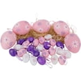 thumbnail image 3 of Northlight 29ct Painted Floral Spring Easter Egg Ornaments 3.25" - Pink/Purple, 3 of 8