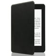 thumbnail image 1 of PU Leather Protective Cover Compatible with Kindle Paperwhite4(Gen10, 2018) Auto Sleep/Wake Magnetic Adsorption, Black (Cross, 1 of 8