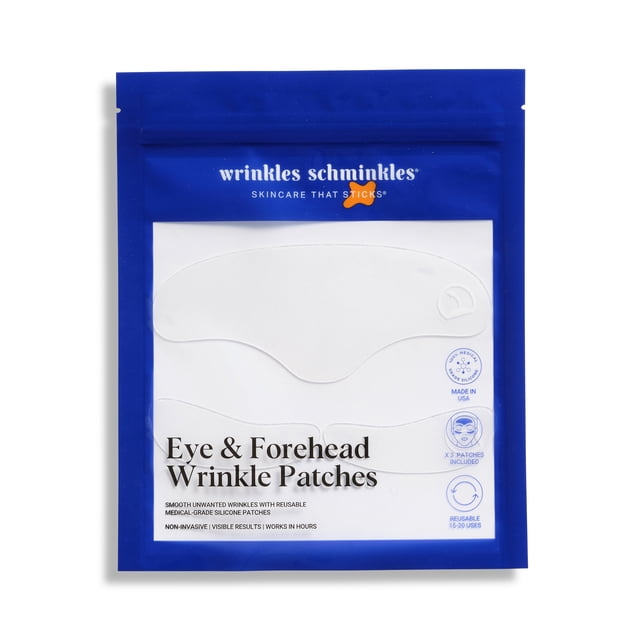 Patchs pour Rides du Front et des Yeux Schminkles - Réutilisables ( 1 x Front + 1 Paire Oeil)