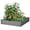 Gray + Solid Wood#451, variant on 48x48x10 Inch Raised Garden Bed for Outdoor, Solid Wood Planter Box Over Floor, Tool-Free Assembly Gray