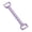 Purple, variant on Silicone Pull Strap Fitness Stretch Band With 4 Adjustable Tension Levels Ideal For Female Back And Shoulder Workout